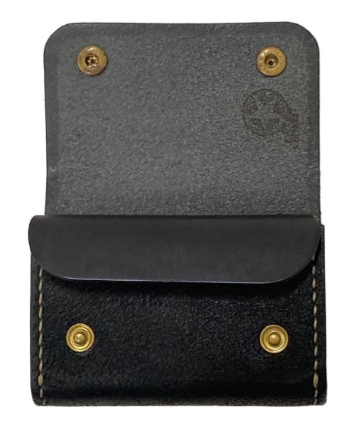 LUCKY JOHN（ラッキージョン）LUCKY JOHN (ラッキージョン) コンチョデザイン レザーウォレット ブラックの古着・服飾アイテム