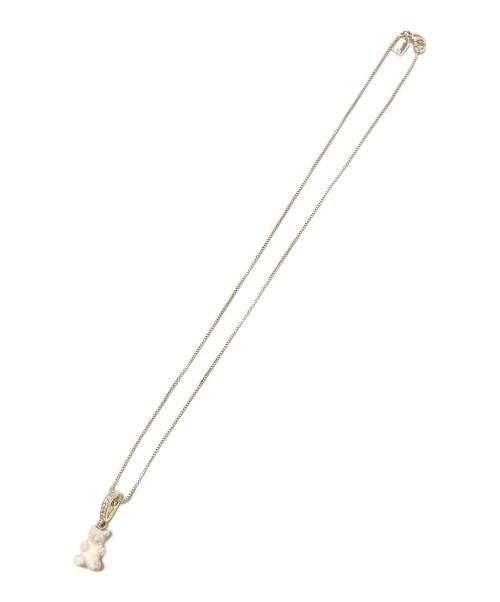 KITH（キス）KITH (キス) CRYSTAL HAZE (クリスタルヘイズ) KITH TOKYO EXCLUSIVE Nostalgia Bear ペンダントトップ ホワイト×シルバーの古着・服飾アイテム