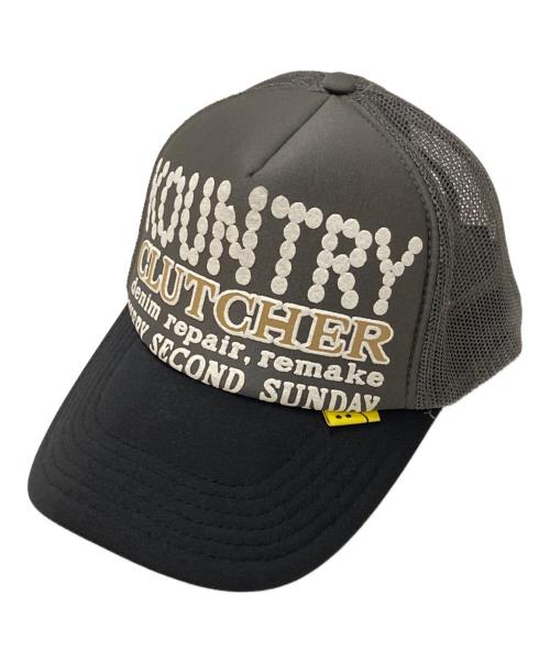 KAPITAL（キャピタル）KAPITAL (キャピタル) KOUNTRY CLUTCHER メッシュキャップ グレー サイズ:FREEの古着・服飾アイテム