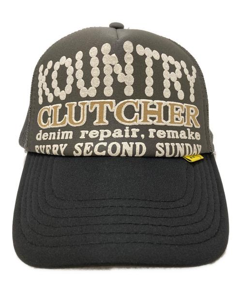 KAPITAL（キャピタル）KAPITAL (キャピタル) KOUNTRY CLUTCHER メッシュキャップ グレー サイズ:FREEの古着・服飾アイテム