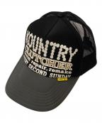 KAPITALキャピタル）の古着「KOUNTRY CLUTCHER メッシュキャップ」｜ブラック