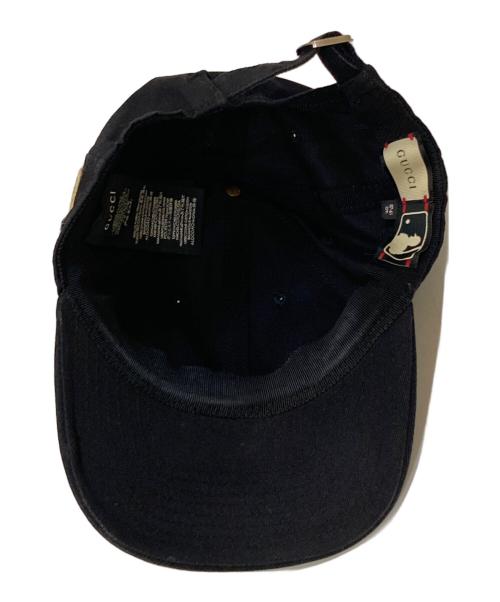New Era（ニューエラ）New Era (ニューエラ) GUCCI (グッチ) 19SS 刺繍キャップ ブラックの古着・服飾アイテム