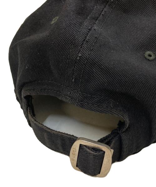 New Era（ニューエラ）New Era (ニューエラ) GUCCI (グッチ) 19SS 刺繍キャップ ブラックの古着・服飾アイテム