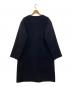 GALERIE VIE (ギャルリーヴィー) カシミヤ混 ライトメルトン Vネックカラーコート ネイビー サイズ:38：8000円