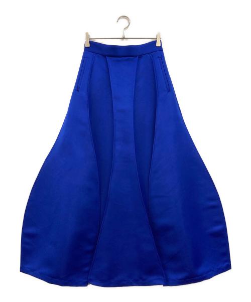 UN3D.（アンスリード）UN3D. (アンスリード) OUT SEAM SATIN SK ブルー サイズ:38の古着・服飾アイテム