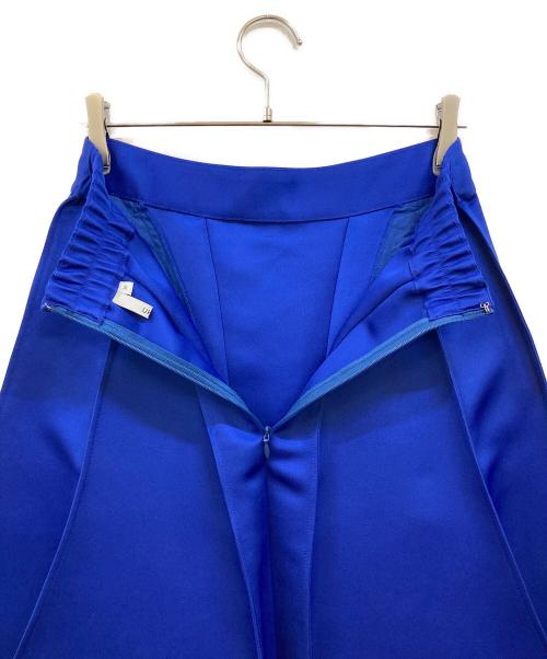 UN3D.（アンスリード）UN3D. (アンスリード) OUT SEAM SATIN SK ブルー サイズ:38の古着・服飾アイテム