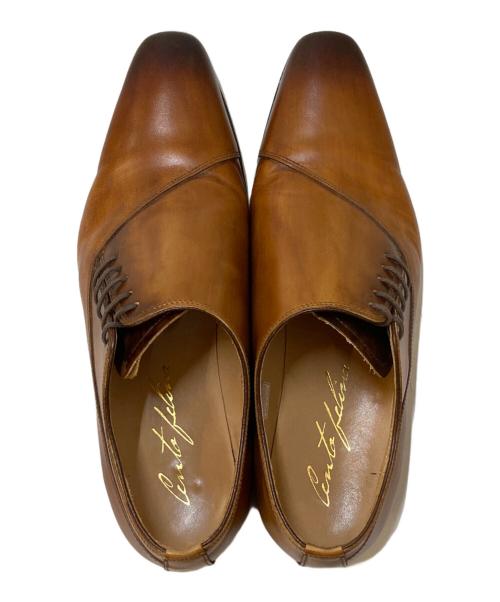 Cento Felina（チェントフェリーナ）Cento Felina (チェントフェリーナ) サイドレースドレスシューズ ブラウン サイズ:8の古着・服飾アイテム