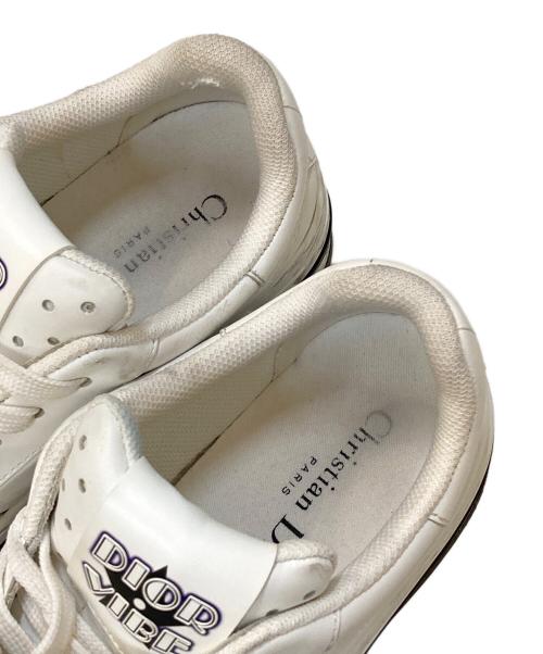 Christian Dior（クリスチャン ディオール）Christian Dior (クリスチャン ディオール) D-FREEWAY レザーローカットスニーカー ホワイト サイズ:36の古着・服飾アイテム