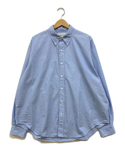 THE SHINZONE（ザ シンゾーン）THE SHINZONE (ザ シンゾーン) SUNDAY MOUNTAIN (サンデーマウンテン) 別注ダディシャツ ストライプシャツ ブルー サイズ:RSの古着・服飾アイテム