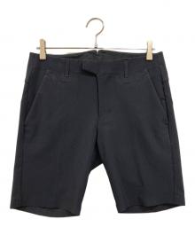 DESCENTE（デサント）の古着「トリコットピケショートパンツ」｜ブラック