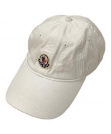 MONCLER（モンクレール）の古着「BERRETTO BASEBALL CAP ロゴワッペンキャップ」｜ホワイト