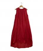 ne quittez pasヌキテパ）の古着「コットンノースリーブワンピース」｜レッド