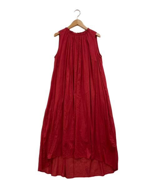 ne quittez pas（ヌキテパ）ne quittez pas (ヌキテパ) コットンノースリーブワンピース レッド サイズ:下記参照の古着・服飾アイテム