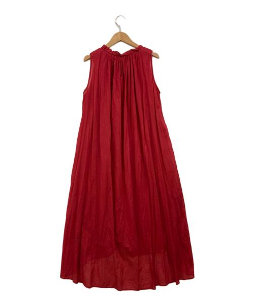 ne quittez pas（ヌキテパ）ne quittez pas (ヌキテパ) コットンノースリーブワンピース レッド サイズ:下記参照の古着・服飾アイテム