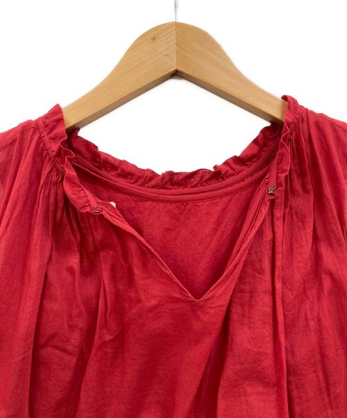 ne quittez pas（ヌキテパ）ne quittez pas (ヌキテパ) コットンノースリーブワンピース レッド サイズ:下記参照の古着・服飾アイテム