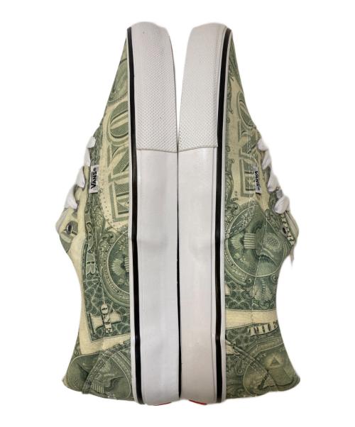 VANS（ヴァンズ）VANS (バンズ) SUPREME (シュプリーム) Skate Era Dollar Bill Green ローカットスニーカー グリーン×アイボリー サイズ:US11の古着・服飾アイテム