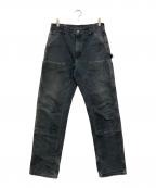 CarHarttカーハート）の古着「ダブルニーペインターパンツ」｜ブラック