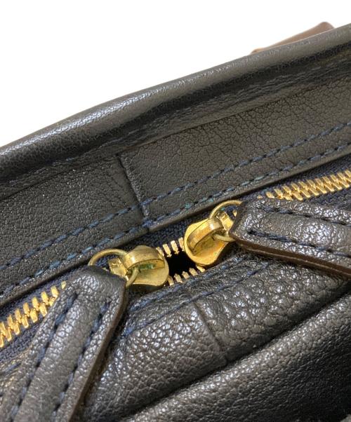 土屋鞄（ツチヤカバン）土屋鞄 (ツチヤカバン) アルマス バッファロー レザー ハンド ブリーフケース ブラック×ブラウンの古着・服飾アイテム