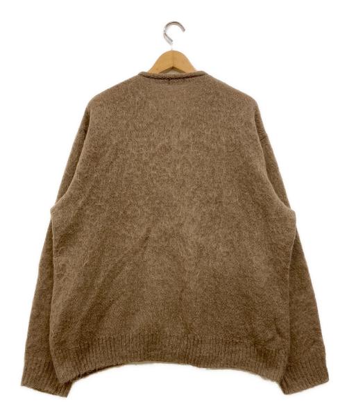 the anthology（アンソロジー）the anthology (アンソロジー) MOHAIR ZIP-UP CARDIGAN ブラウン サイズ:XLの古着・服飾アイテム