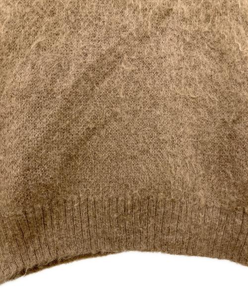 the anthology（アンソロジー）the anthology (アンソロジー) MOHAIR ZIP-UP CARDIGAN ブラウン サイズ:XLの古着・服飾アイテム