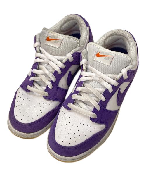 NIKE（ナイキ）NIKE (ナイキ) SB Dunk Low Court Purple Gum ローカットスニーカー ホワイト×パープル サイズ:29㎝の古着・服飾アイテム