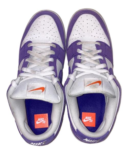 NIKE（ナイキ）NIKE (ナイキ) SB Dunk Low Court Purple Gum ローカットスニーカー ホワイト×パープル サイズ:29㎝の古着・服飾アイテム