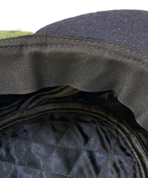 COMME des GARCONS SHIRT（コムデギャルソンシャツ）COMME des GARCONS SHIRT (コムデギャルソンシャツ) メルトンワークキャップ ネイビー×グリーン サイズ:Mの古着・服飾アイテム