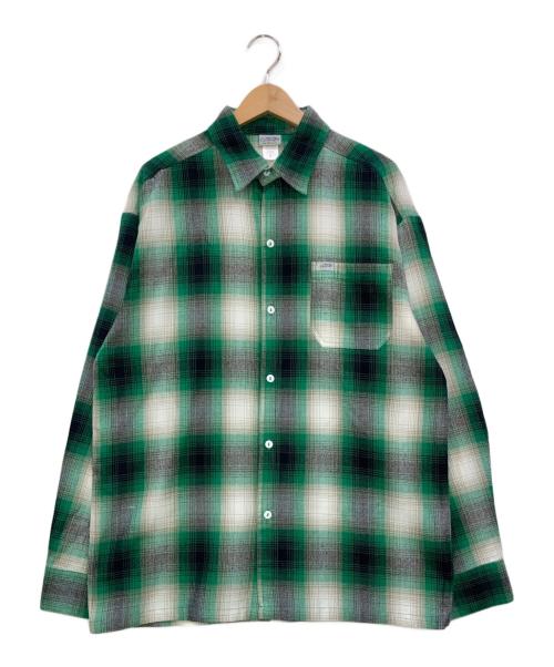 CalTop（キャルトップ）CalTop (キャルトップ) オンブレチェックシャツ グリーン サイズ:Mの古着・服飾アイテム