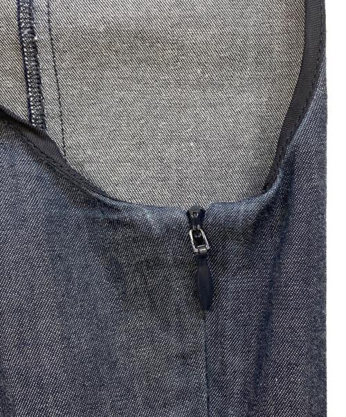 MIU MIU（ミュウミュウ）MIU MIU (ミュウミュウ) ノースリーブワンピース インディゴ×ブラック サイズ:40の古着・服飾アイテム