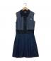 MIU MIU（ミュウミュウ）の古着「ノースリーブワンピース」｜インディゴ×ブラック