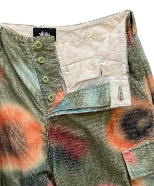stussy（ステューシー）stussy (ステューシー) Velveteen Cargo Pant グリーン サイズ:W30の古着・服飾アイテム