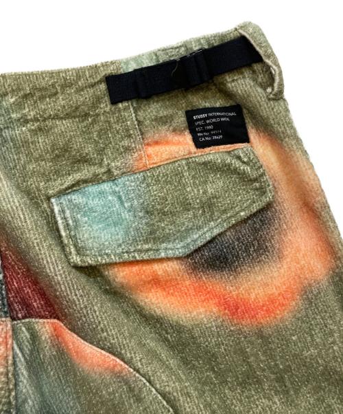 stussy（ステューシー）stussy (ステューシー) Velveteen Cargo Pant グリーン サイズ:W30の古着・服飾アイテム
