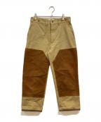 eYe COMME des GARCONS JUNYAWATANABE MAN×FILSONアイ コム デ ギャルソン ジュンヤ ワタナベ マン×フィルソン）の古着「ダブルニーコーデュロイパンツ」｜ベージュ