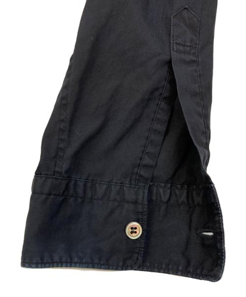 COMME des GARCONS HOMME（コムデギャルソン オム）COMME des GARCONS HOMME (コムデギャルソン オム) 製品染め縮絨切り替えシャツ ブラック サイズ:Sの古着・服飾アイテム
