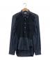 COMME des GARCONS HOMME（コムデギャルソン オム）の古着「製品染め縮絨切り替えシャツ」｜ブラック