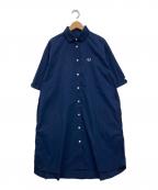 FRED PERRYフレッドペリー）の古着「ワンポイントロゴシャツワンピース」｜ネイビー