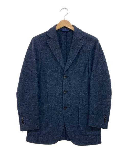 Belvest（ベルヴェスト）Belvest (ベルヴェスト) 段返りウール3Bジャケット ネイビー サイズ:42の古着・服飾アイテム