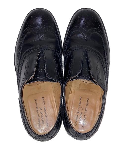 GRENSON（グレンソン）GRENSON (グレンソン) TOMORROW LAND (トゥモローランド) ウィングチップレザースリッポンシューズ ブラック サイズ:7Gの古着・服飾アイテム