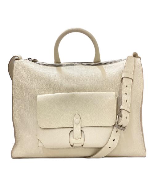 Daniel&Bob（ダニエル＆ボブ）Daniel&Bob (ダニエル＆ボブ) FRASCHINI フラスキーニ 2WAYレザートートバッグ アイボリーの古着・服飾アイテム