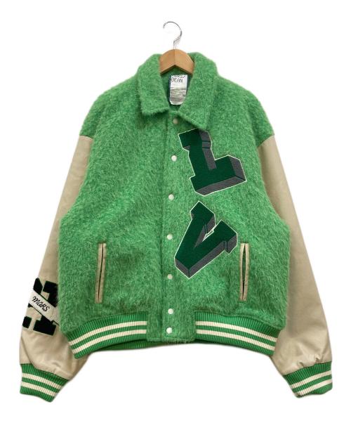 KR MARS DEAN（-）KR MARS DEAN (-) スタジャン グリーン サイズ:下記参照の古着・服飾アイテム