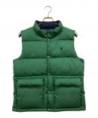 POLO RALPH LAURENポロ・ラルフローレン）の古着「リバーシブルダウンベスト」｜グリーン