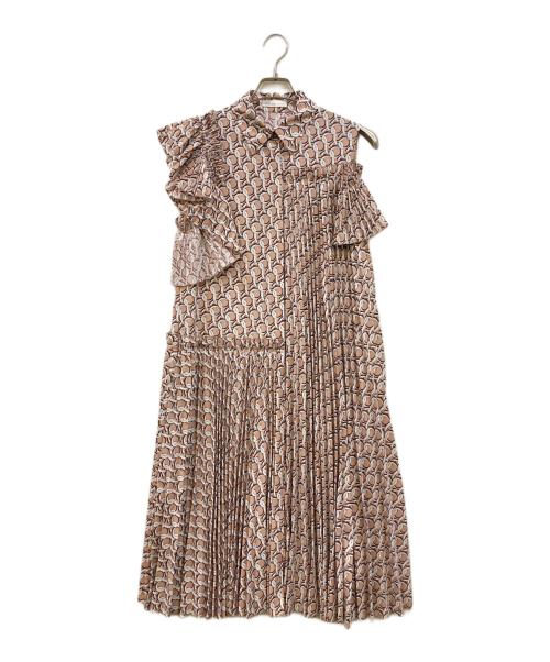 ADEAM（アディアム）ADEAM (アディアム) Monogram Dress ピンクの古着・服飾アイテム