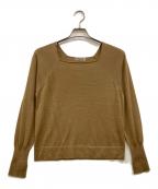 Conteコンテ）の古着「カシミヤシルク スクエアネック ニット」｜ブラウン