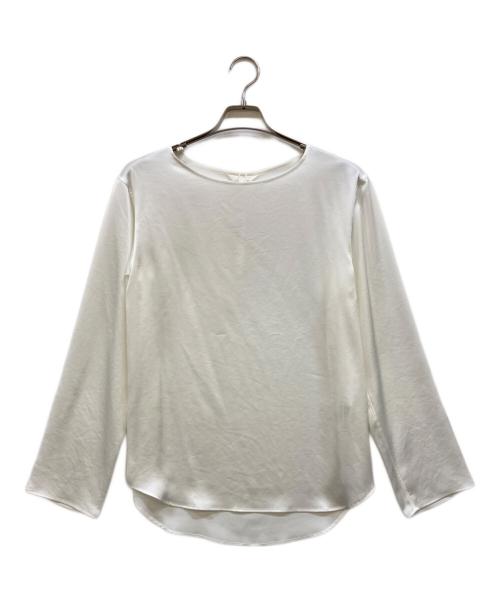 Drawing Numbers（ドローイングナンバーズ）Drawing Numbers (ドローイングナンバーズ) サテンボートブラウス ホワイト サイズ:38の古着・服飾アイテム