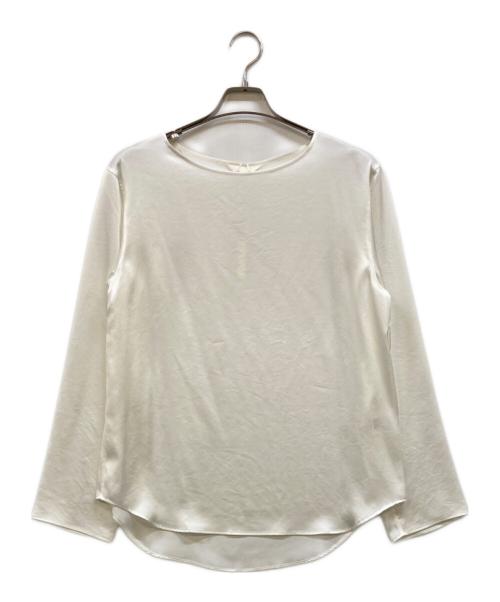 Drawing Numbers（ドローイングナンバーズ）Drawing Numbers (ドローイングナンバーズ) サテンボートブラウス ホワイト サイズ:38の古着・服飾アイテム