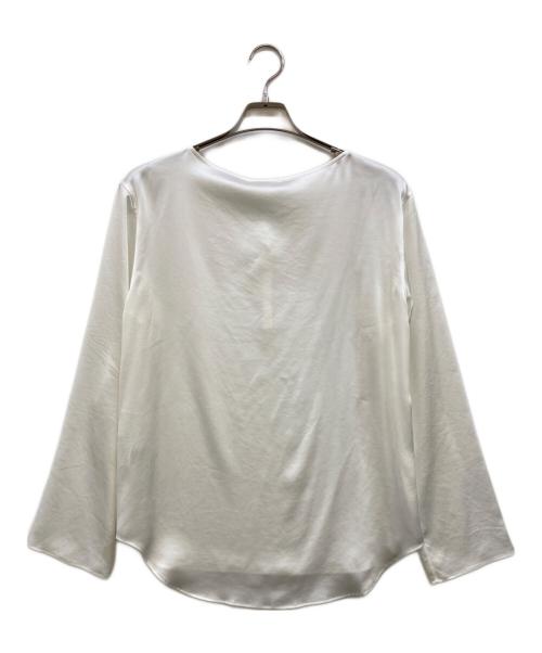 Drawing Numbers（ドローイングナンバーズ）Drawing Numbers (ドローイングナンバーズ) サテンボートブラウス ホワイト サイズ:38の古着・服飾アイテム