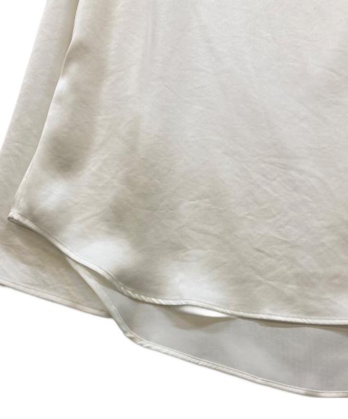 Drawing Numbers（ドローイングナンバーズ）Drawing Numbers (ドローイングナンバーズ) サテンボートブラウス ホワイト サイズ:38の古着・服飾アイテム