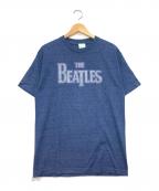 THE BEATLESビートルズ）の古着「アップルタグ プリントTシャツ」｜ネイビー