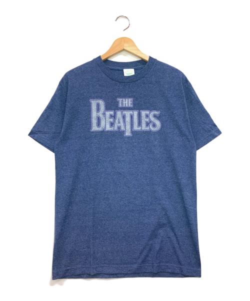 THE BEATLES（ビートルズ）THE BEATLES (ビートルズ) アップルタグ プリントTシャツ ネイビー サイズ:Mの古着・服飾アイテム