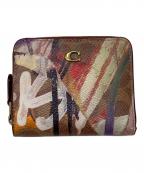 COACH×mint+serfコーチ×ミントアンドサーフ）の古着「ビルフォールド ウォレット・シグネチャー キャンバス 2つ折り財布」｜マルチカラー